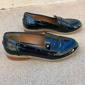 Steve Madden Mellany Patent leather loafers, black, size 9
